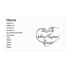 Love Thy Heavy Equipment Operator Business Card Template
