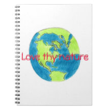 Love thy nature earth notebook