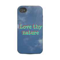 Love thy nature iPhone Case clouds Iphone 4 Tough Cases