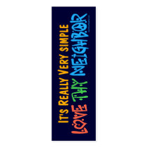 Love Thy Neighbour Bookmark -