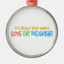 Love Thy Neighbour Christmas Tree Ornament