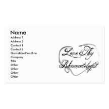 Love Thy Rheumatologist Business Card Template
