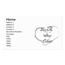 Love Thy Stamp Collector Business Card Template