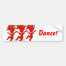 Love To Dance Bumper Stickers