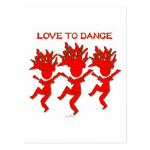 Love To Dance Postcards