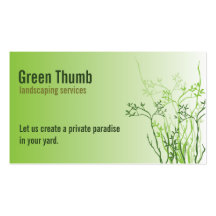 Love to Landscape? Business Card Template