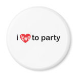 Love To Party magnets