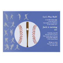 Love to Play Baseball Invitation