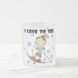 Love to Ski - Girl Tshirts and Gifts Coffee Mugs
