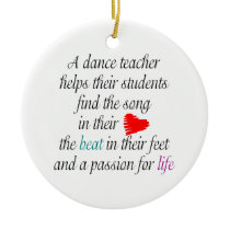 Love to Teach Dance Customizable Ornament ornaments