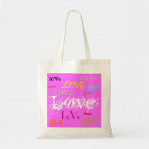 Love, tote bag.