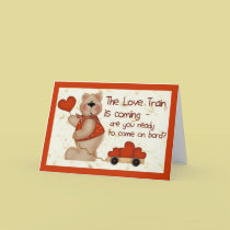 Love Train Bear cards