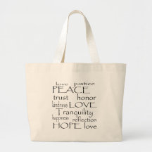 Love Tranquillity Tote Bags