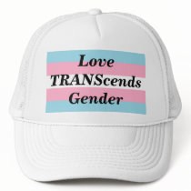 Love TRANScends Pride White Hat