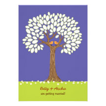 Love Tree (Night) Wedding Invitation