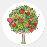 Love Tree Round Sticker