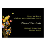 Love Trees Black Reception Inserts (3.5x2.5) Business Card Templates