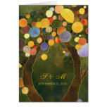 Love Trees Olive Green Wedding Folded Invitations Cards