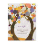 Love Trees Purple Modern Wedding RSVP (4.25x5.6) Post Card