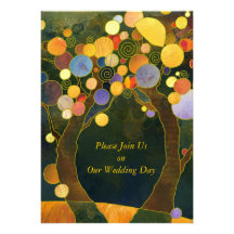 Love Trees, Symbols of Love Wedding Invitations