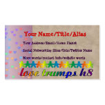 Love Trumps H8 Business Card Templates