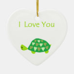 Love Turtle Christmas Ornament