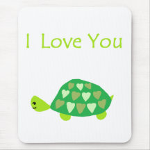 Love Turtle Mouse Pads