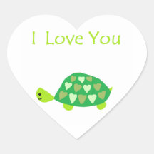 Love Turtle Sticker
