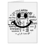 Love typography smiley cards