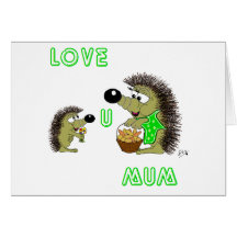 Love U Mum Greeting Cards