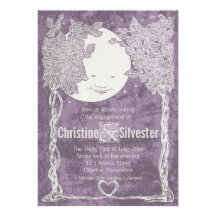 Love Under the Stars, engagement Invitations
