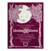 Love Under the Stars, wedding Invite
