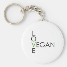 Love Vegan Key Chains