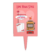 Love Vegas Style Cake Topper