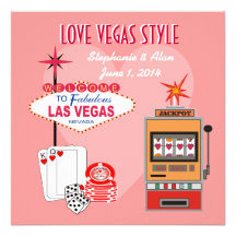 Love Vegas Style Wedding Invitation