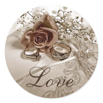 Love Wedding Stickers by PMCustomWeddings