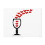 Love Wine With Unusual Hearts & Wine Glass