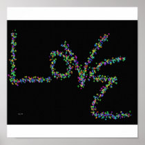 Love with Butterflies Print