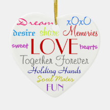 Love Words Ornament