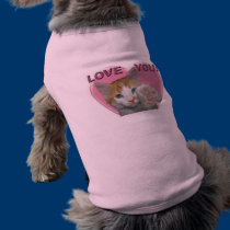 Love you - Cat pet clothing