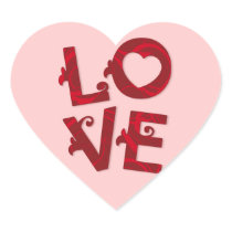LOVE You Floral Letters sticker