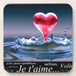 Love you forever beverage coasters