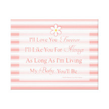 Love You Forever - Pink Canvas Print
