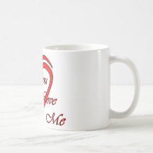 Love You Love Me Red Hearts Red The MUSEUM Zazz Coffee Mug