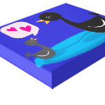 love you mom swans canvas prints