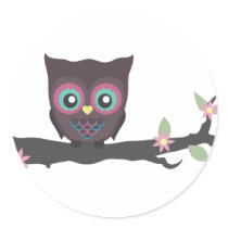 Love You Owl-ways! Round Sticker