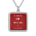 Love you personalized necklace