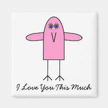 Love You This Much Fridge Magnet