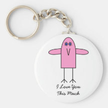 Love You This Much Keychain