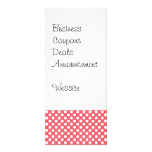 Love You Valentine's Day Gifts on Pink Polka Dots Personalized Rack Card